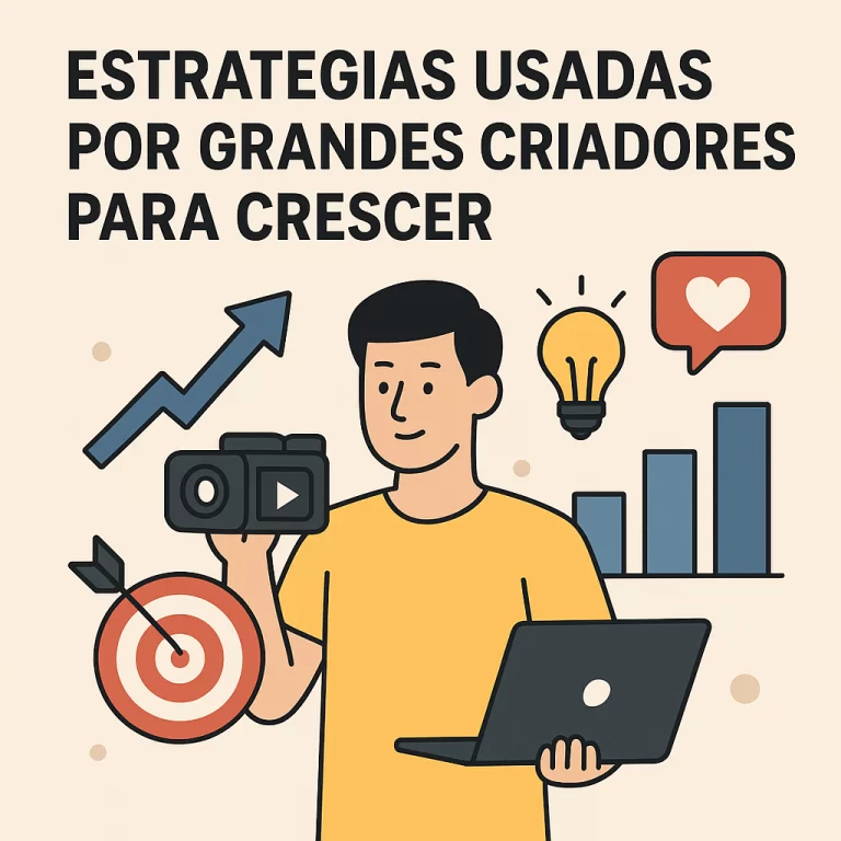 Estratégias usadas por grandes criadores para crescer: do zero ao público fiel